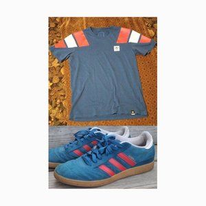 Adidas Medium Climate T-shirt & Size 11 Suede Shoes